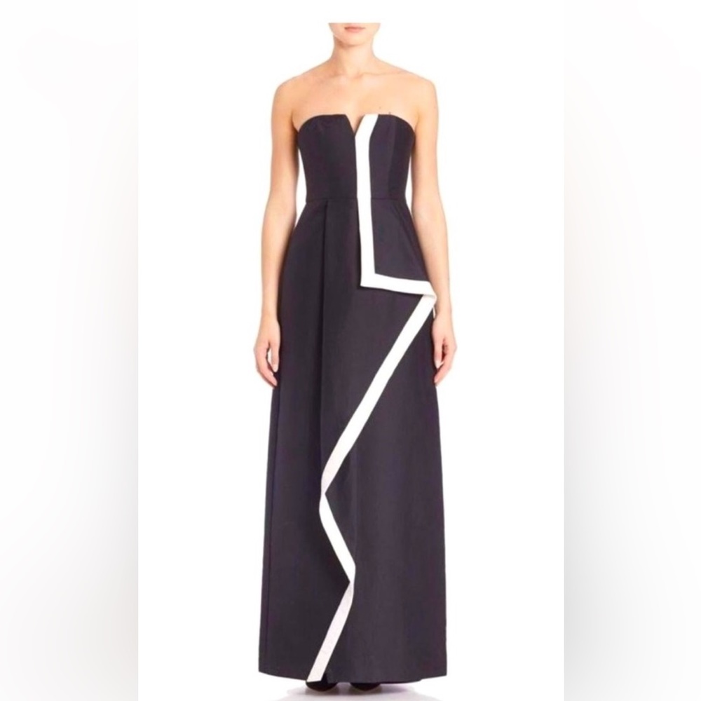 Halston heritage structured gown